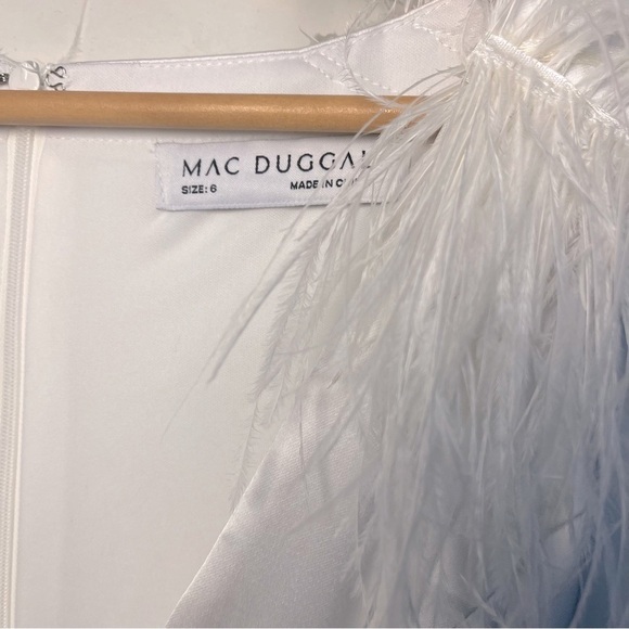 Mac Duggal White Feather Gown - Picture 5 of 16